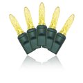 Winterland Winterland S-70M5GO-4G M5 Faceted Gold LED Light Set With In-Line Rectifer On Green Wire S-70M5GO-4G